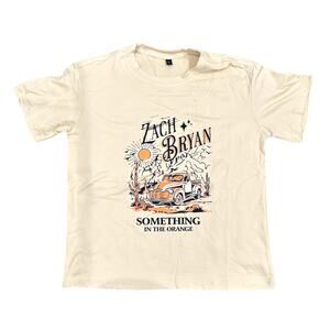 Boys Country Singer Graphic T-Shirt in Cream, Size 9Y